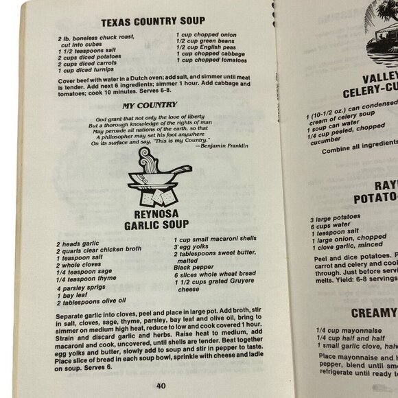 Rio Grande Valley Cookin Recipe Booklet By J Mancell 1982 Texas Dept Agriculture - Picture 9 of 10